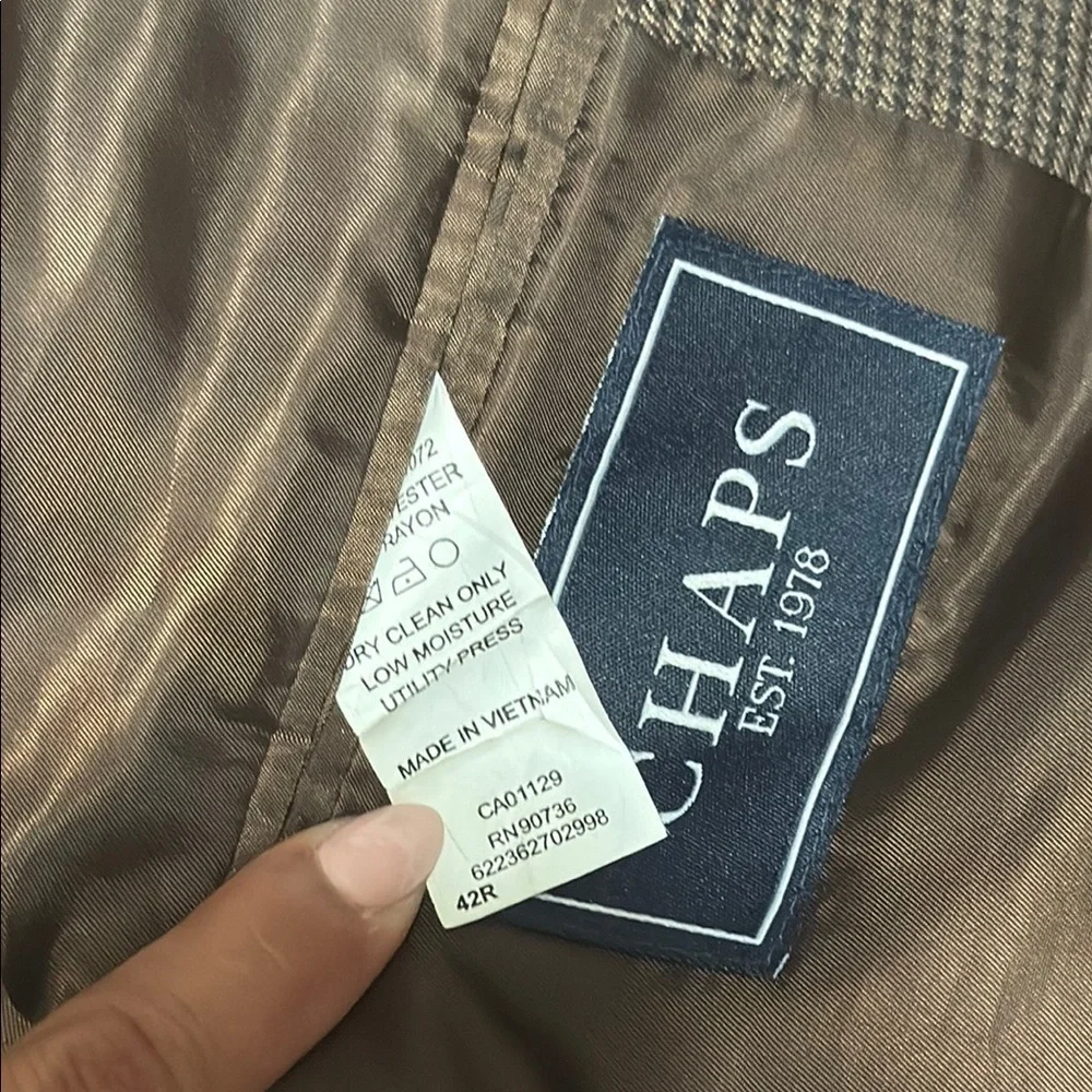 Chaps Brown Sport Coat Classic Blazer